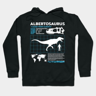 Albertosaurus data sheet Hoodie